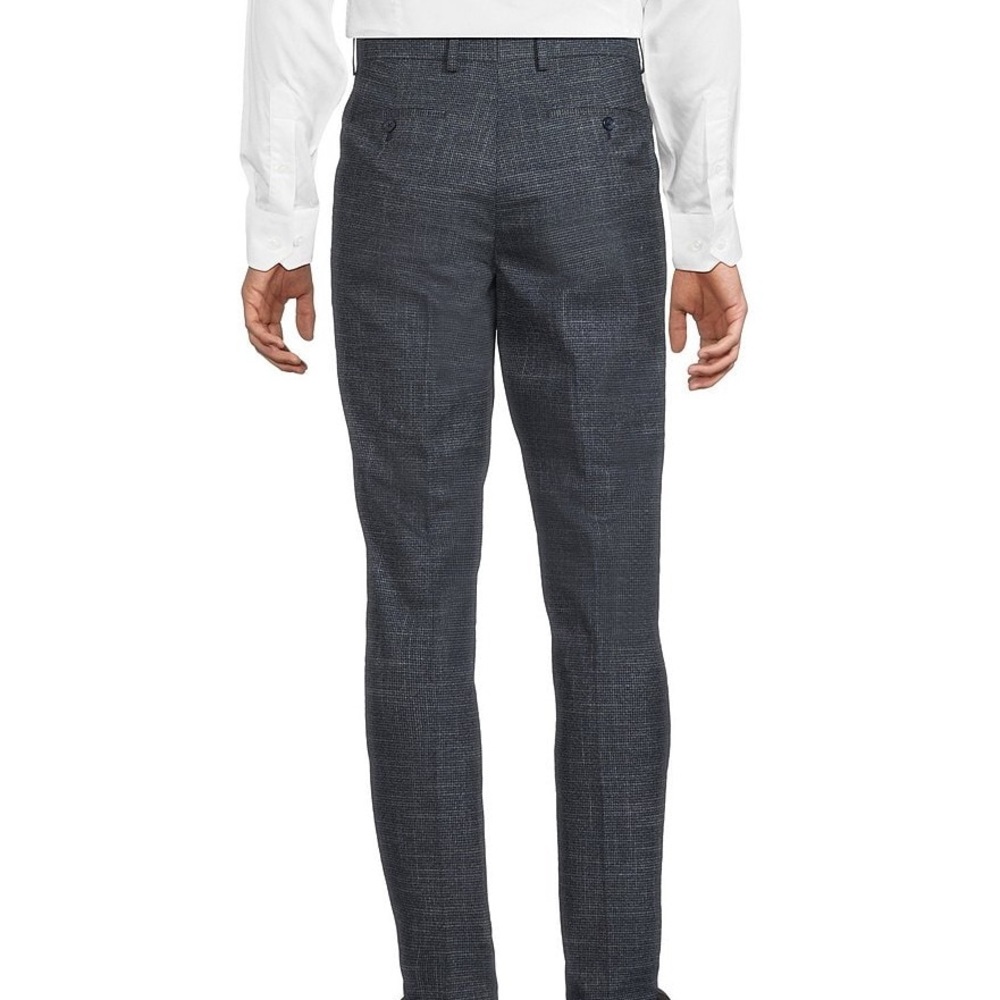 Murano Charcoal
Alex Slim Fit Flat Front Plaid Suit Separates Dress Pants 30/32